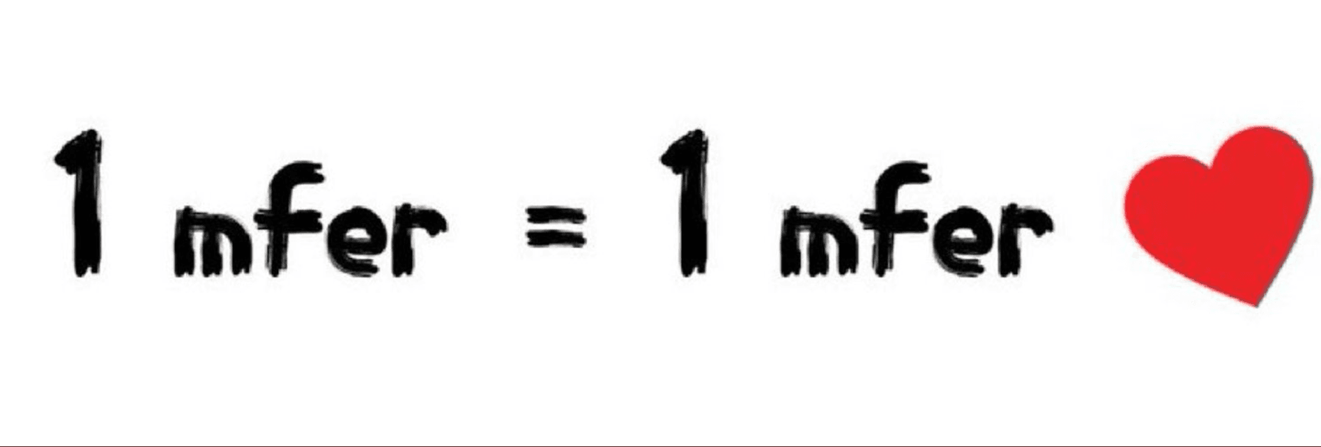 1 mfer = 1 mfer （mfers 必会公式）from  @NakedSn4ke64 (https://twitter.com/NakedSn4ke64)